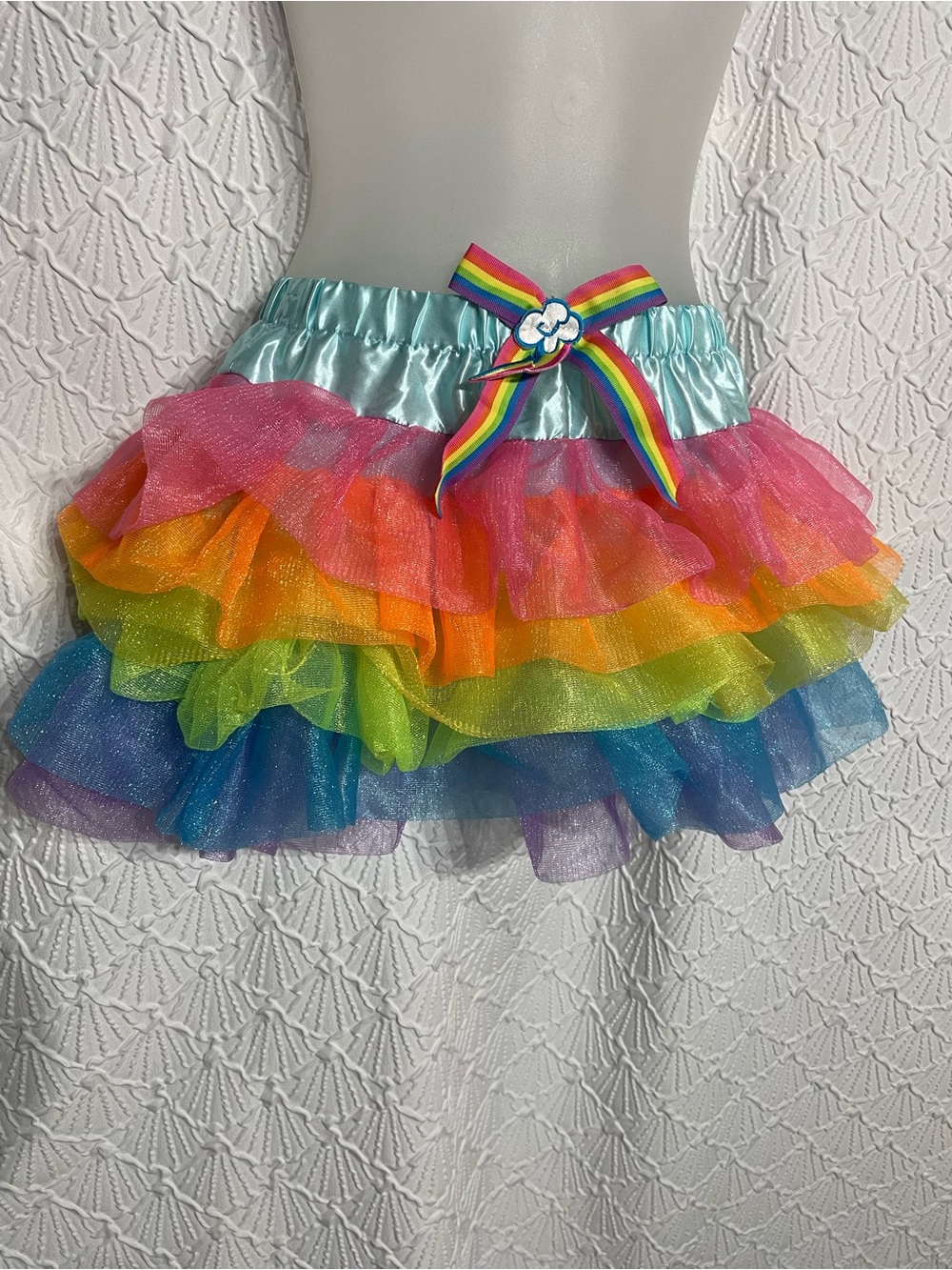 Youth OS (med to xl best fit) MLP Rainbow Dash Tutu Great for Halloween EUC